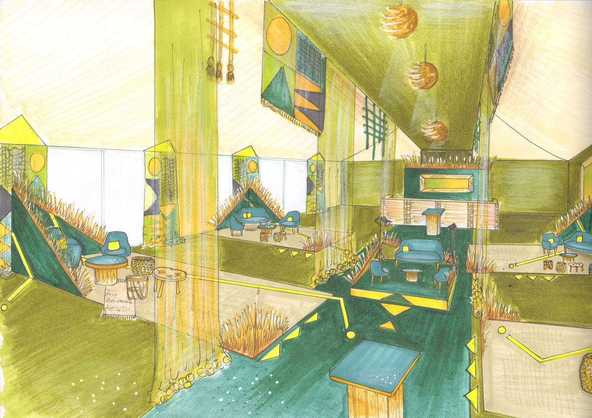 illustration scénographie signés ABC CRÉATION