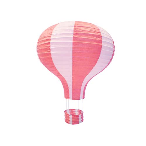 Décoration Montgolfière En Acrylique 14,3x20cm - Pour Jardin, Extérieur, Fêtes - Résistante Aux UV, Suspendue